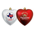 Full Color Direct Heart Shatterproof Ornament (4")
